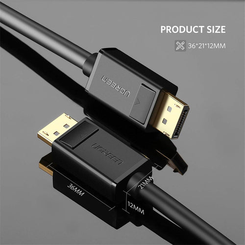 Ugreen-DP Male to Male-4K@60Hz-2K@144Hz 3m (Black)-10212