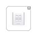UGREEN Quadruple-Port Wall Plate 1 pc (80443)