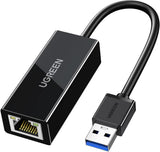 UGREEN CR111 (20256) USB 3.0 Gigabit Ethernet Adapter (Black)
