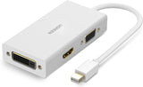 UGREEN Mini DP to HDMI/VGA/DVI Converter (White) MD114 (20417)
