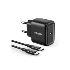 Ugreen Wall Charger with USB Cable , 25 Watt, Black- 50581