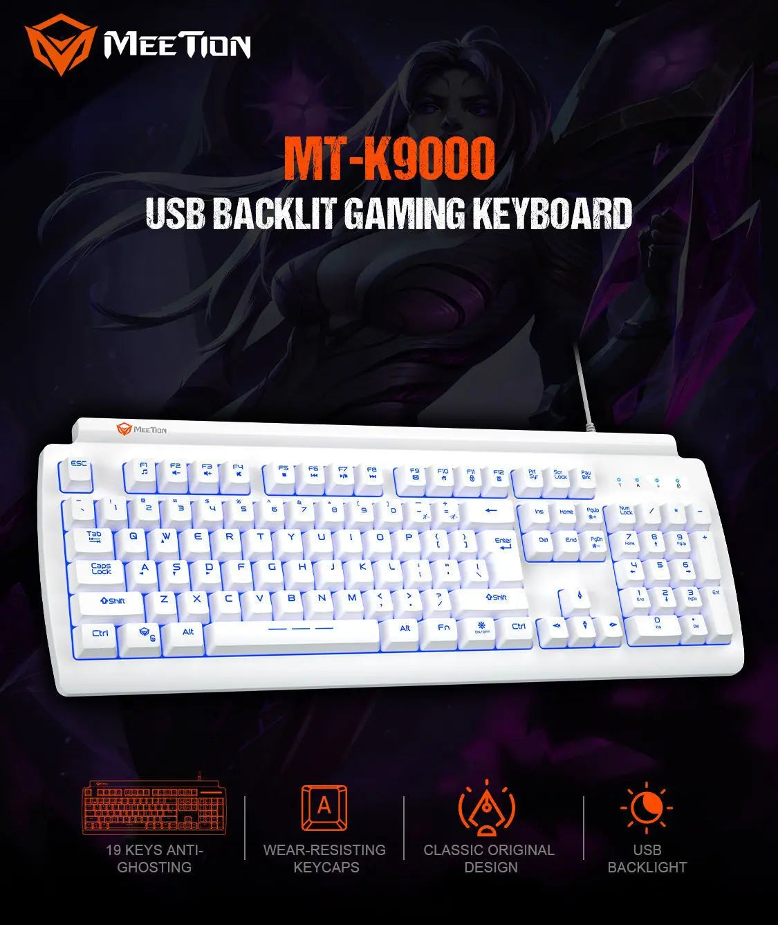 Meetion Keyboard k9000 Gaming