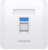 Ugreen white Wall Socket internet LAN RJ45 86 mm x 86 mm - NW144 - 80180