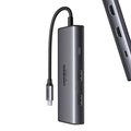 Ugreen 2xHDMI 4K60Hz 2xUSB-A 3.0 1xUSB C  3.0 PD 8K (6 IN 1)-15852