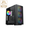 XIGMATEK AQUA V AIR TYPE C 7 FAN ARGB BTF BLACK MID TOWER CASE