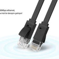 Ugreen Cat 6 U/UTP Lan Flat Cable 8m -Black-50177