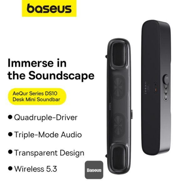 Baseus-Mini-Soundbar-AeQur-DS10-Cluster-Black