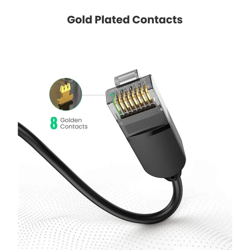UGREEN CAT 6A Pure Copper Ethernet Cable OD2.8 1m (Black) -  70332