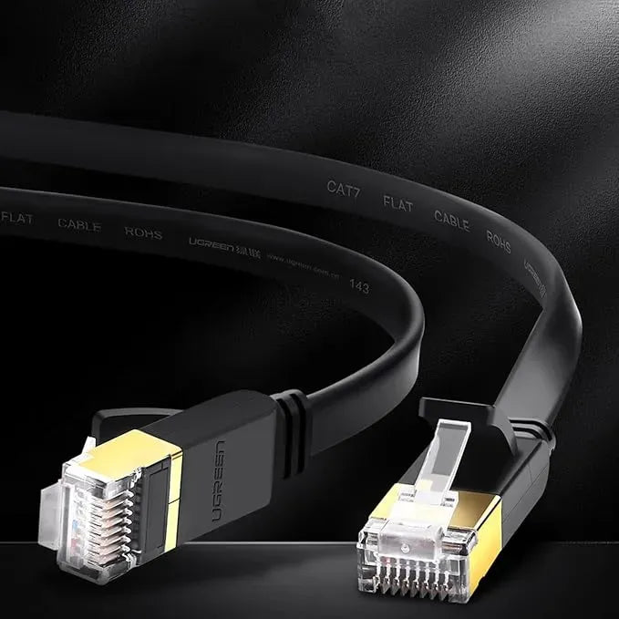 UGREEN Cat 7 U/FTP Lan Cable Flat Design 15m (Black) - 11266