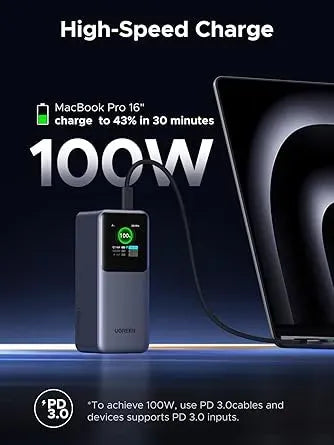 UGREEN Nexode 20000mAh 130W Power Bank (35524B) - Gray