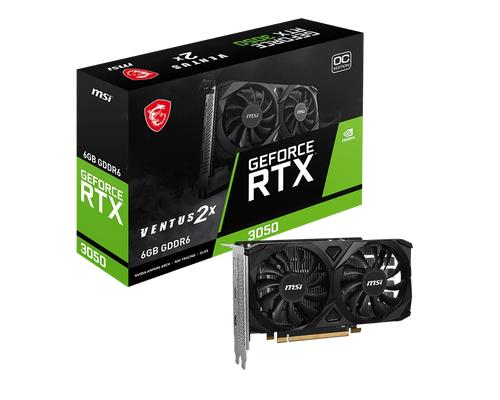 MSI RTX 3050 VENTUS 2X E OC 6G GDDR6