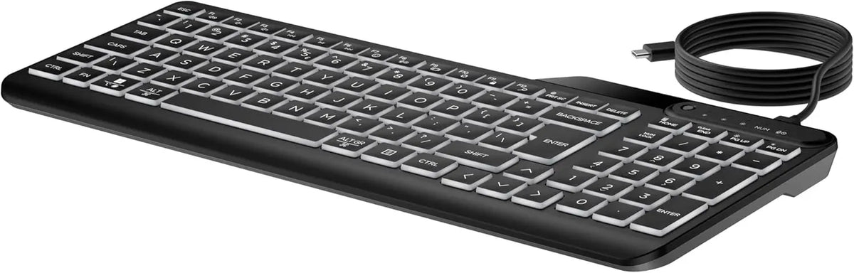 HP 400 Backlit Wired Keyboard-7N7C0AA#ABV