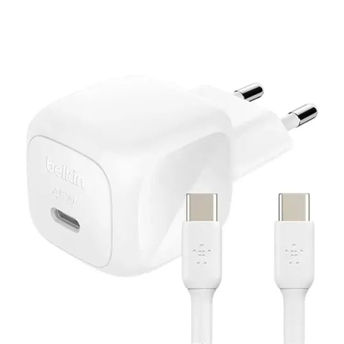 Belkin 30W USB-C Cube Wall Charger w/ 1M C-C Cable