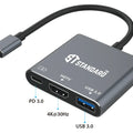Converter 1x3 TypeC To (HDMI+USBC+USB) St 9175