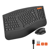 Meetion DirectorB2 Wireless Dual-mode Ergonomic Keyboard & Mouse Combo