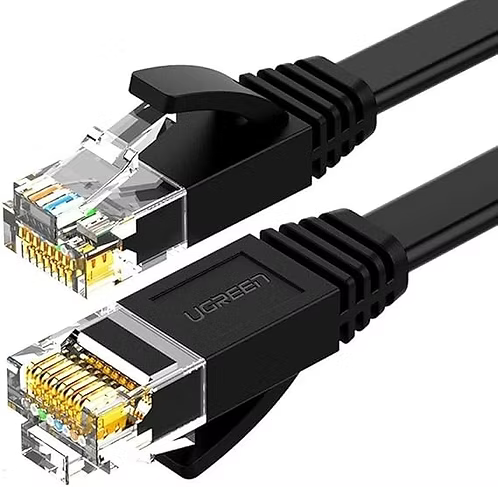 UGREEN NW102 Cat 6 U/UTP Flat LAN Cable 2m Black