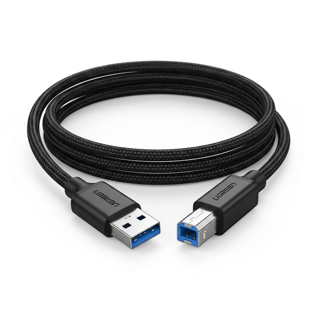 UGREEN USB 3.0 AM to BM Print Cable 1m (Black)-  30753